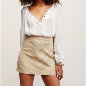 Free People Yours Truly Skirt in Taupe! Great Cond
